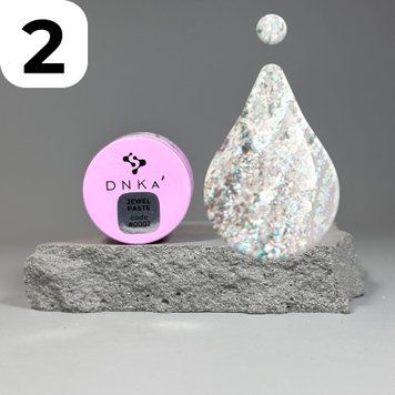Арт-паста для фактурных дизайнов Jewel Paste DNKa #0002 (перламутровый белый), 5 мл JPDNKA2 фото