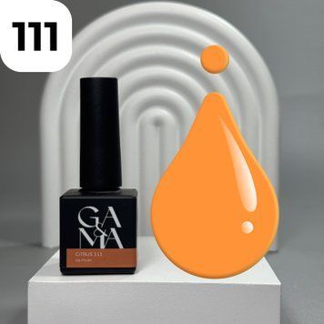 Гель-лак GA&MA Summer collection 111 Citrus (яркий апельсиновый), 10 мл 7700163 фото
