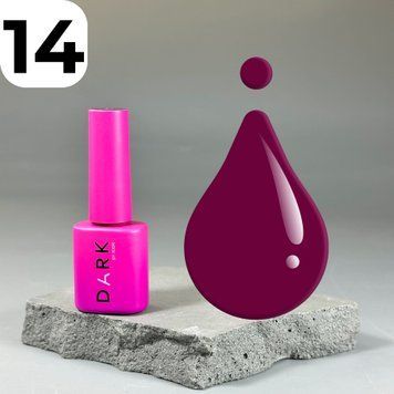 Гель-лак DARK Gel Polish 014 (гранатовий), 6 мл DGP1406 фото