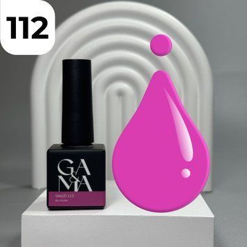 Гель-лак GA&MA Summer collection 112 Smuzi (малиново-розовый), 10 мл 7700162 фото