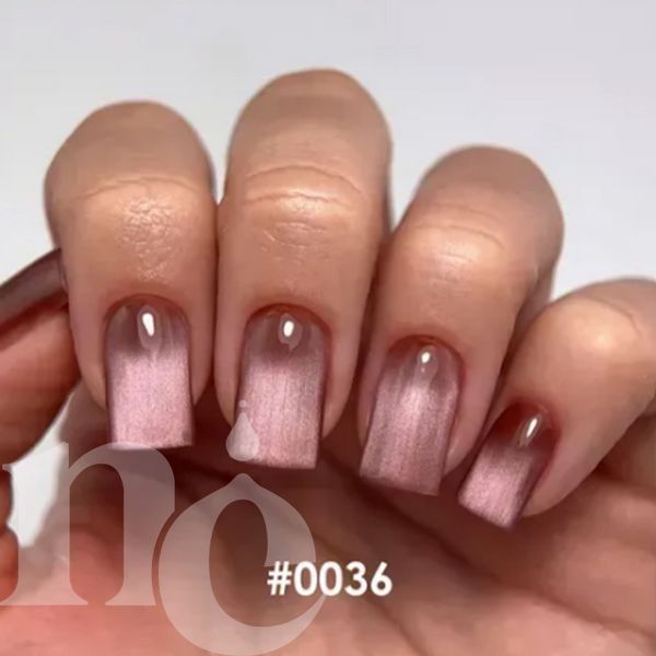 Гель-лаки DNKa Gel Polish CAT`S EYE SILK #0036 (каштановий), 7 мл FTCGP0036-7 фото