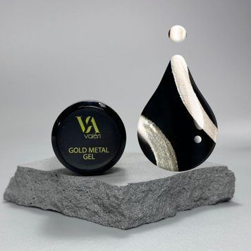 Гель-краска золотая Valeri Gold Metal Gel (металл), 5 мл NVGMG5 фото