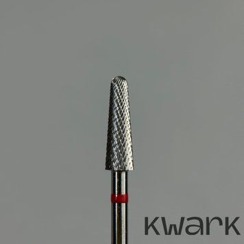 Фреза карбід-вольфрамова KWARK, конус заокруглений, червоний, 4 мм KC25304F0 фото