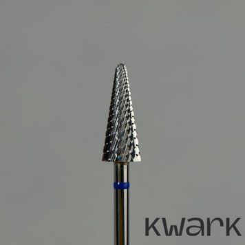 Фреза карбід-вольфрамова KWARK, конус &laquo;ялинка&raquo; (перехресна насічка), синя, 6 мм KC601404M0 фото