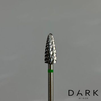 Фреза твердосплавна DARK №209 заокруглений зелений конус, діаметр 5 мм для шульги DF209 фото