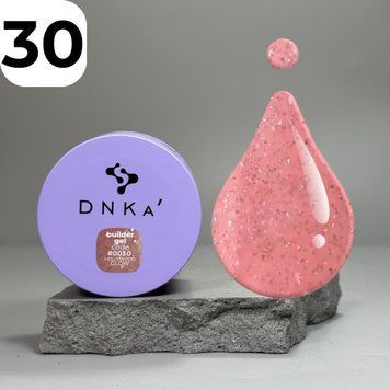 Гель DNKa Builder gel #0030 Hollywood Glow (рожево-червоний), 30 мл BGD0030 фото