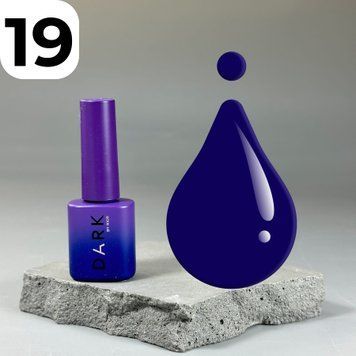 Гель-лак DARK Gel Polish 019 (темно-синій), 6 мл DGP1906 фото