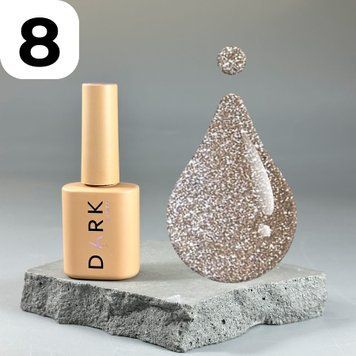 Гель-лак DARK Gel Polish Cat Eye 08 (пастельно-бежевий), 10 мл DCateye0810 фото