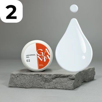 Універсальний гель GA&MA Universal Gel 002 (білий), 15 мл 7700374 фото
