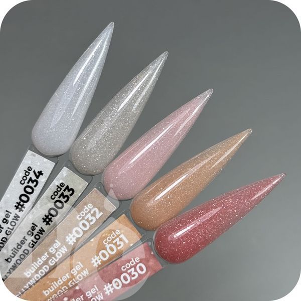 Гель DNKa Builder gel #0030 Hollywood Glow (розово-красный), 30 мл BGD0030 фото
