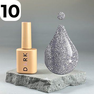 Гель-лак DARK Gel Polish Cat Eye 10 (срібний), 10 мл DCateye1010 фото