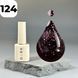 Гель-лак DARK Gel Polish 124 (темно-бордовий з блискітками), 6 мл DGP12406 фото