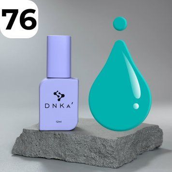 Гель-лак DNKa Gel Polish Color #0076 (ціановий), 12 мл GPDC0076 фото