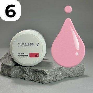 Павер Билдер гель Gemely Power Builder gel 006 (молочно-малиновый), 30 мл 7703549 фото