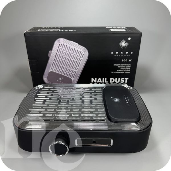 Вытяжка для маникюра с НЕРА фильтром Bucos Cyclone V3-B, 100W на аккамуляторе Black NC-345552 фото