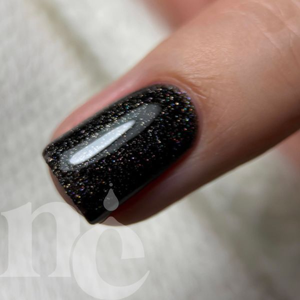 Гель-лак DARK Gel Polish 127 (чорний з блискітками), 6 мл DGP12706 фото