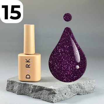 Гель-лак DARK Gel Polish Cat Eye 15 (фіолетовий), 6 мл DCateye1506 фото
