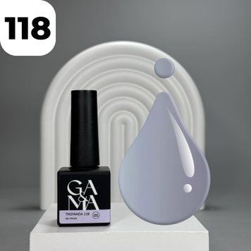 Гель-лак GA&MA Liquid pastel 118 Troyanda (світло-ліловий), 10 мл 7700156 фото