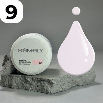 Павер Билдер гель Gemely Power Builder gel 009 (молочно-розовый), 30 мл 7703552 фото