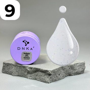 Гель DNKa Builder gel #0009 Ice Kiss (молочний), 15 мл BGD9-15 фото