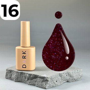 Гель-лак DARK Gel Polish Cat Eye 16 (червоний), 6 мл DCateye1606 фото