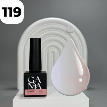 Гель-лак GA&MA Liquid pastel 119 Pion (ніжно-рожевий), 10 мл 7700155 фото