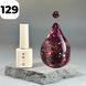 Гель-лак DARK Gel Polish 129 (вишневий з блискітками), 6 мл DGP12906 фото