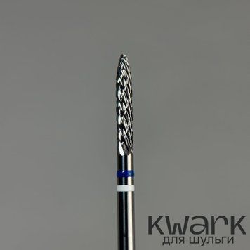 Фреза карбид-вольфрамовая KWARK, конус острый синий для левшей, 2,3 мм. KC95904M0-L фото