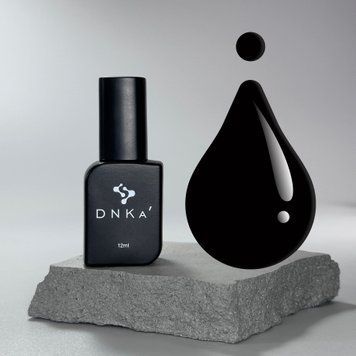 Гель-лак DNKa Gel Polish Color ULTRA BLACK (чорний), 12 мл FTGPDUB фото