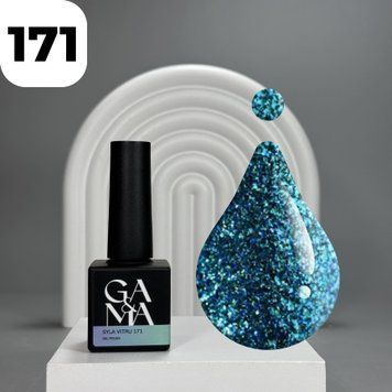 Гель-лак GA&MA Styhii collection 171 Syla vitru (світло-синій), 10 мл 7701885 фото