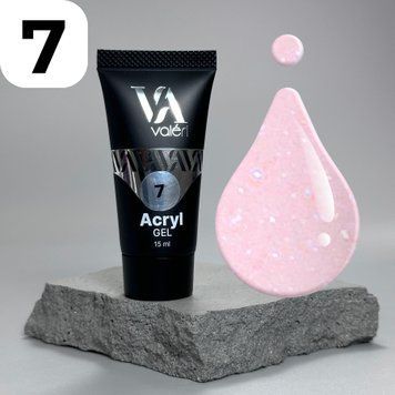 Акригель Valeri Acryl Gel №07 (нежно-розовый), 15 мл NVAG15-07 фото