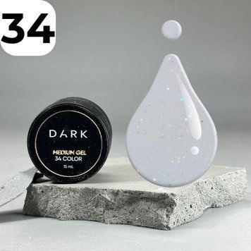 Гель-медиум DARK Medium Gel №34 (молочный с блестками), 15 мл DMG3415 фото