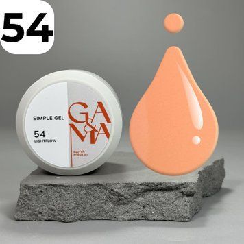Симпл гель GA&MA Simple gel 054 Lightflow (коралловый), 30 мл 7703199 фото