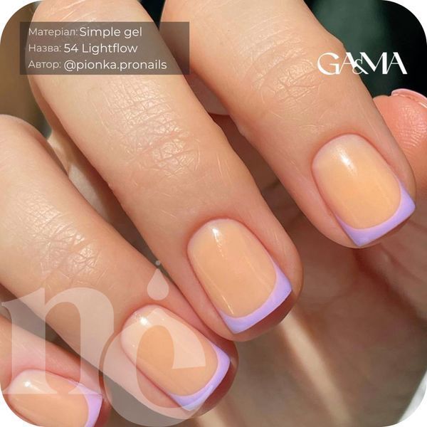 Симпл гель GA&MA Simple gel 054 Lightflow (коралловый), 30 мл 7703199 фото