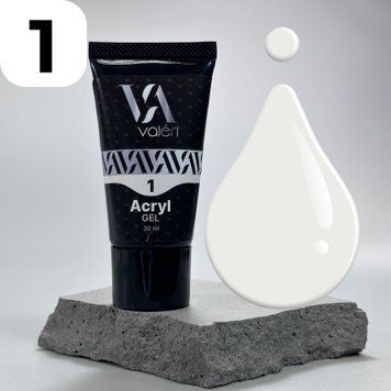 Акригель Valeri Acryl Gel №01 (белый), 30 мл NVAG30-01 фото