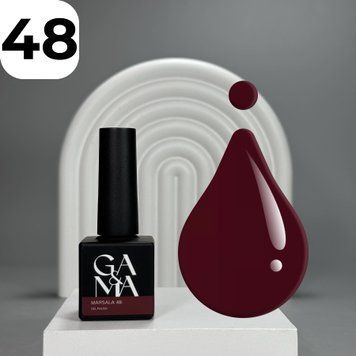 Гель-лак GA&MA Basic collection 048 marsala (марсаловый), 10 мл 7700248 фото