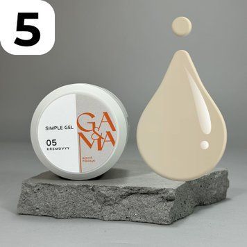Сімпл гель GA&MA Simple gel 005 Kremovyy (кремовий), 30 мл 7702943 фото
